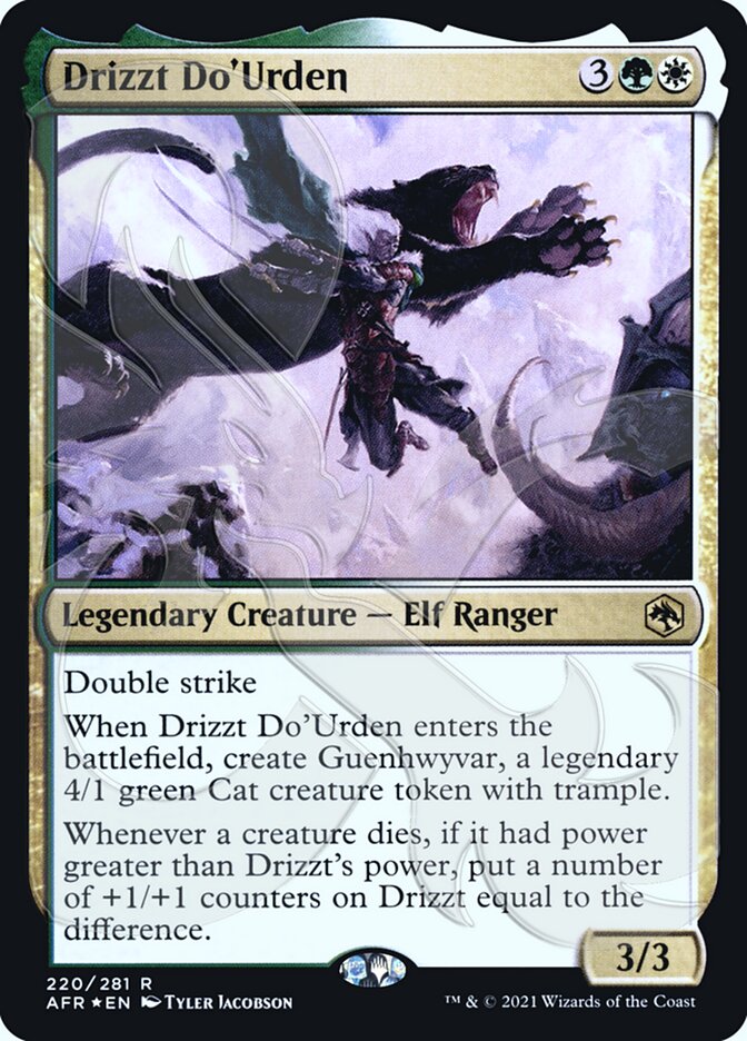 Drizzt Do'Urden (Ampersand Promo) [Dungeons & Dragons: Adventures in the Forgotten Realms Promos] | Card Citadel