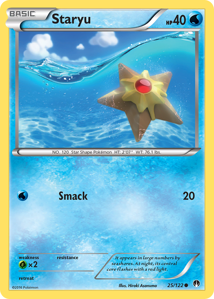 Staryu (25/122) [XY: BREAKpoint] | Card Citadel