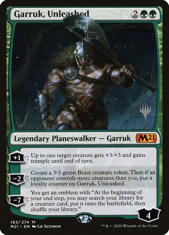 Garruk, Unleashed (Promo Pack) [Core Set 2021 Promos] | Card Citadel