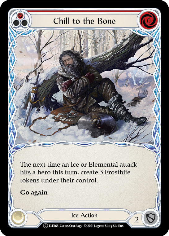 Chill to the Bone (Red) [U-ELE163] Unlimited Normal | Card Citadel