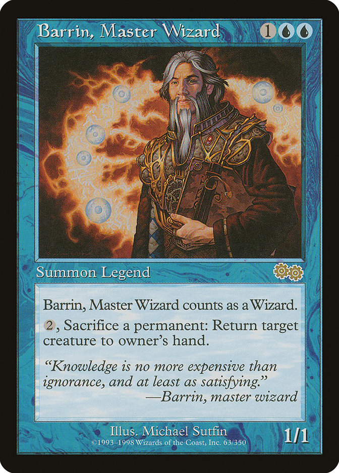 Barrin, Master Wizard [Urza's Saga] | Card Citadel