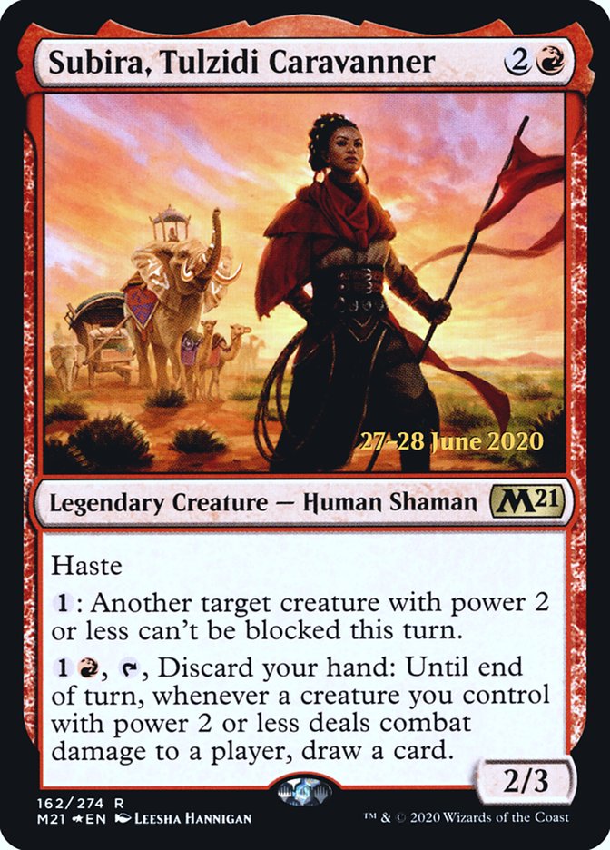 Subira, Tulzidi Caravanner  [Core Set 2021 Prerelease Promos] | Card Citadel