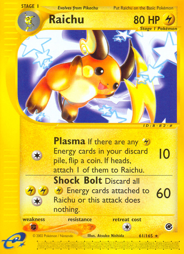 Raichu (61/165) [Expedition: Base Set] | Card Citadel