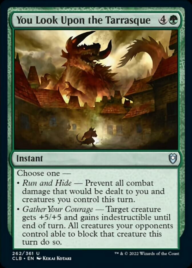 You Look Upon the Tarrasque [Commander Legends: Battle for Baldur's Gate] | Card Citadel