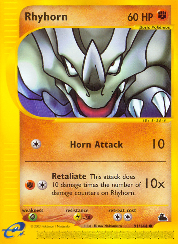 Rhyhorn (91/144) [Skyridge] | Card Citadel