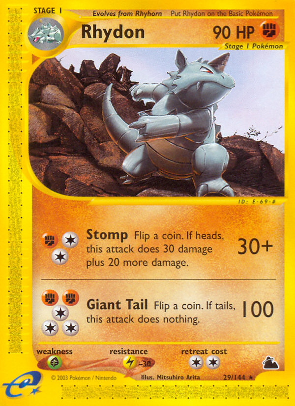 Rhydon (29/144) [Skyridge] | Card Citadel