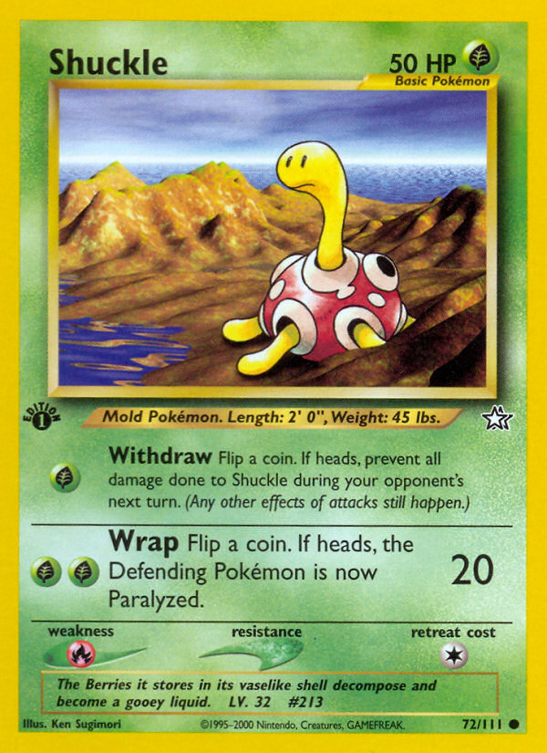 Shuckle (72/111) [Neo Genesis 1st Edition] | Card Citadel