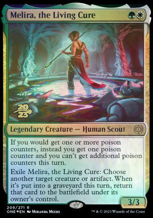 Melira, the Living Cure [Phyrexia: All Will Be One Prerelease Promos] | Card Citadel