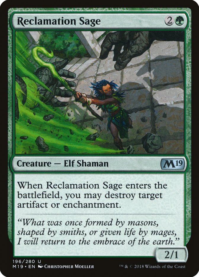 Reclamation Sage [Core Set 2019] | Card Citadel