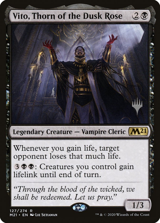 Vito, Thorn of the Dusk Rose (Promo Pack) [Core Set 2021 Promos] | Card Citadel