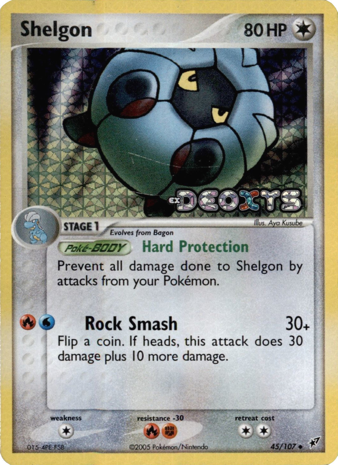 Shelgon (45/107) (Stamped) [EX: Deoxys] | Card Citadel