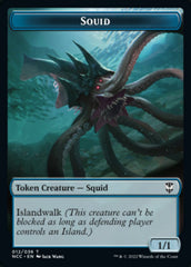 Squid // Treasure (013) Double-sided Token [Streets of New Capenna Commander Tokens] | Card Citadel