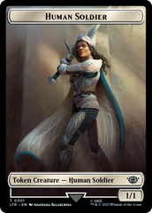 Food (10) // Human Soldier (01) Double-Sided Token [The Lord of the Rings: Tales of Middle-Earth Tokens] | Card Citadel
