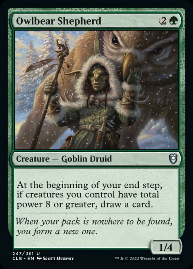 Owlbear Shepherd [Commander Legends: Battle for Baldur's Gate] | Card Citadel