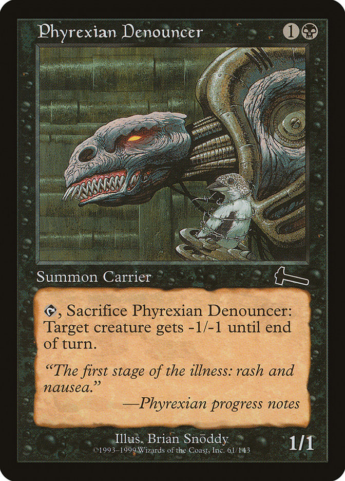 Phyrexian Denouncer [Urza's Legacy] | Card Citadel