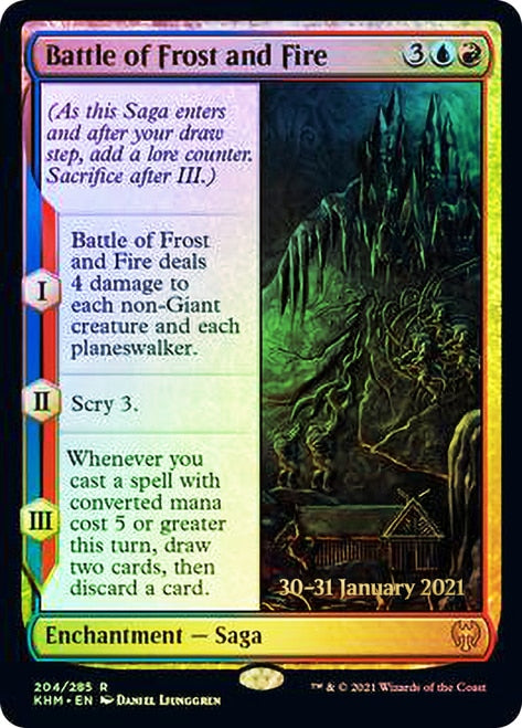 Battle of Frost and Fire [Kaldheim Prerelease Promos] | Card Citadel