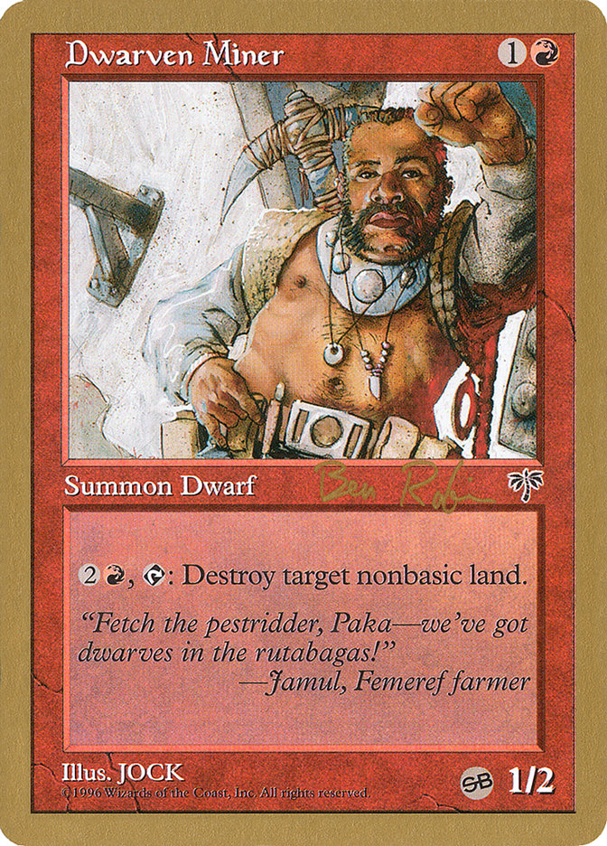 Dwarven Miner (Ben Rubin) (SB) [World Championship Decks 1998] | Card Citadel