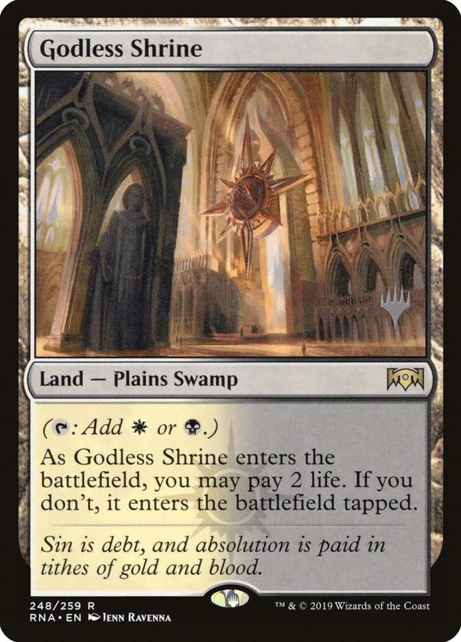 Godless Shrine [Ravnica Allegiance Promos] | Card Citadel