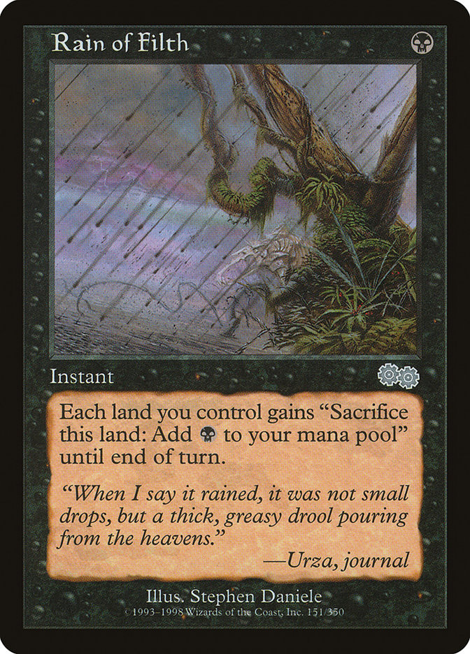 Rain of Filth [Urza's Saga] | Card Citadel