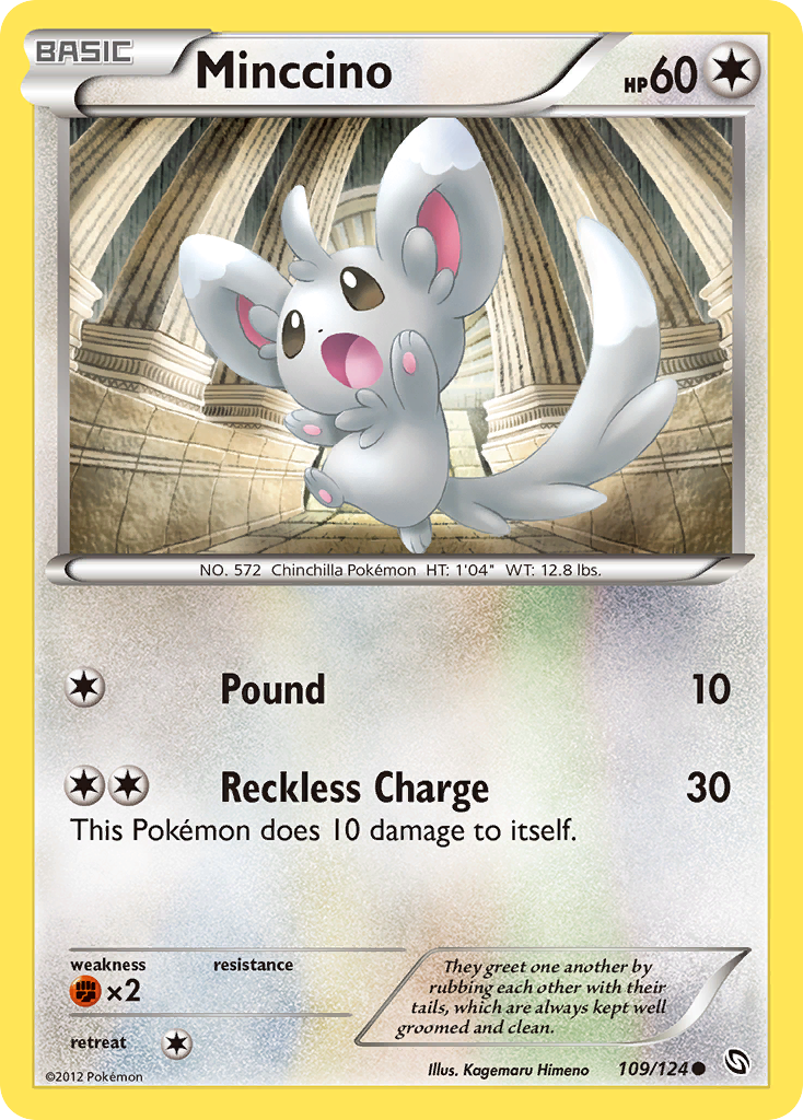 Minccino (109/124) [Black & White: Dragons Exalted] | Card Citadel