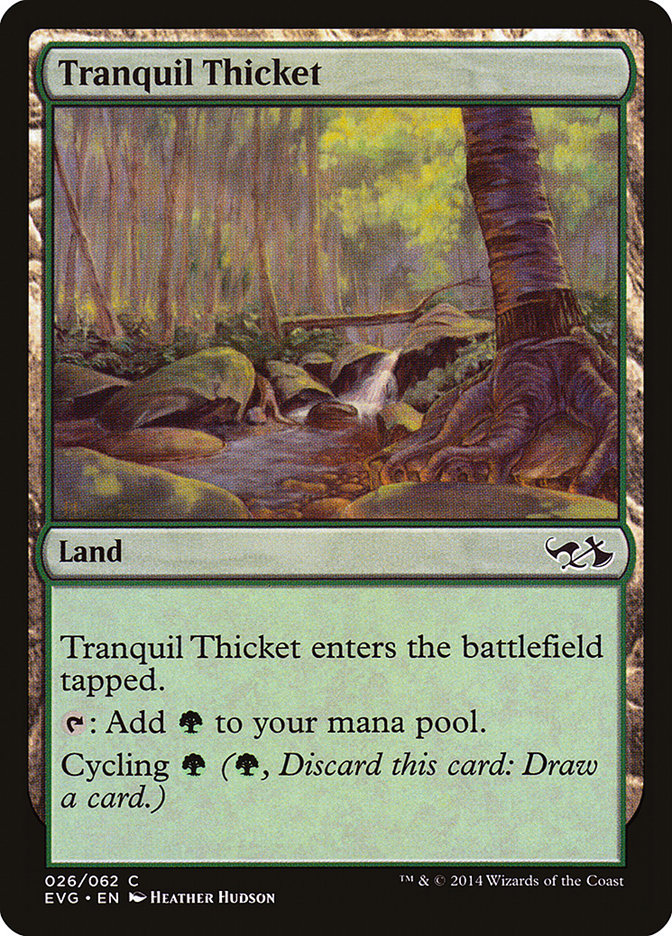 Tranquil Thicket (Elves vs. Goblins) [Duel Decks Anthology] | Card Citadel