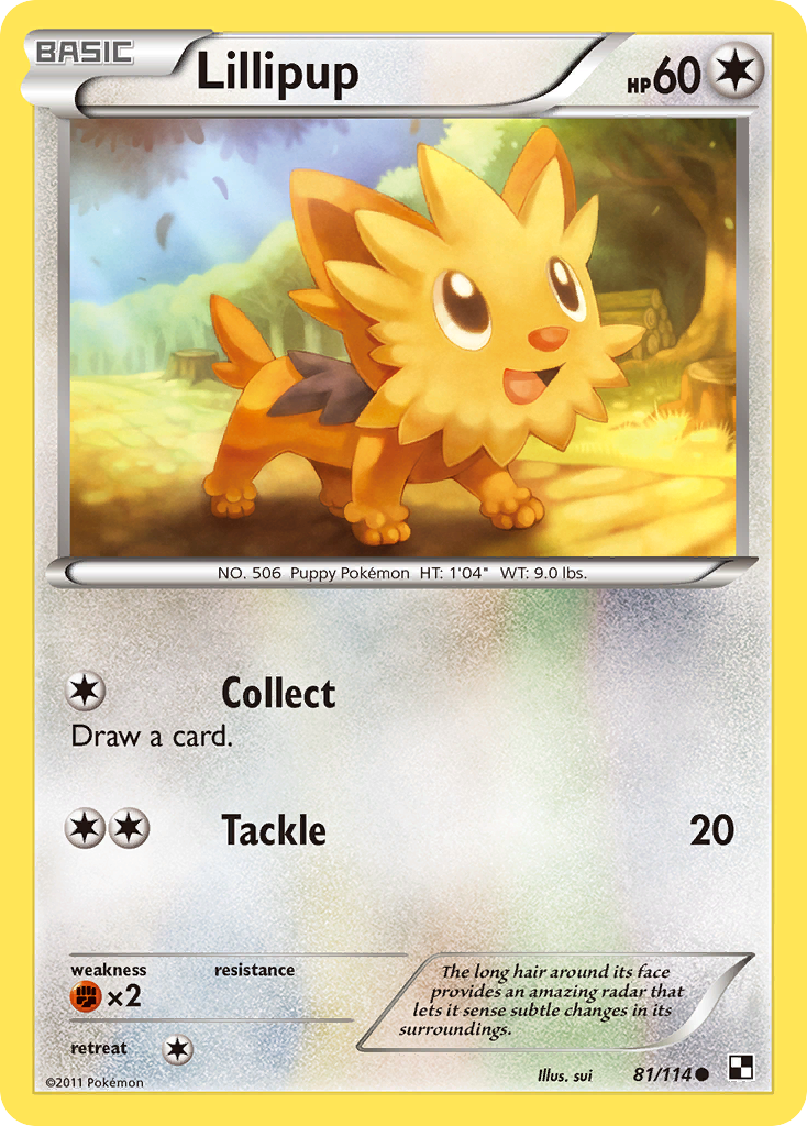 Lillipup (81/114) [Black & White: Base Set] | Card Citadel