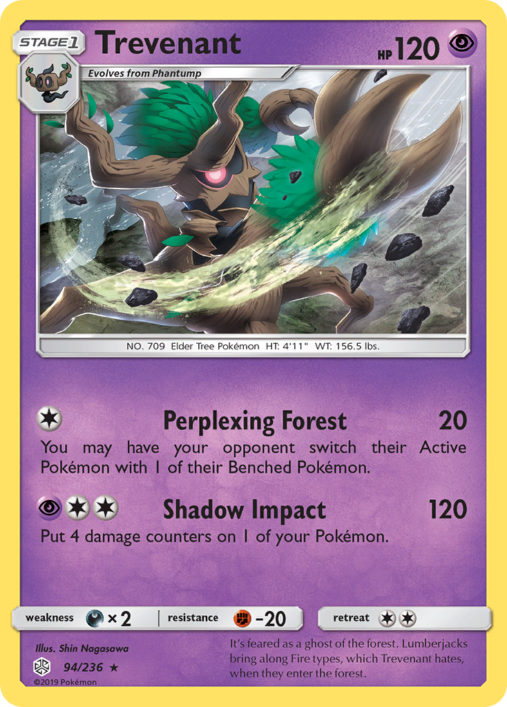 Trevenant (94/236) [Sun & Moon: Cosmic Eclipse] | Card Citadel