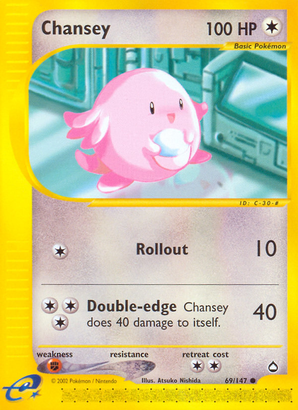 Chansey (69/147) [Aquapolis] | Card Citadel