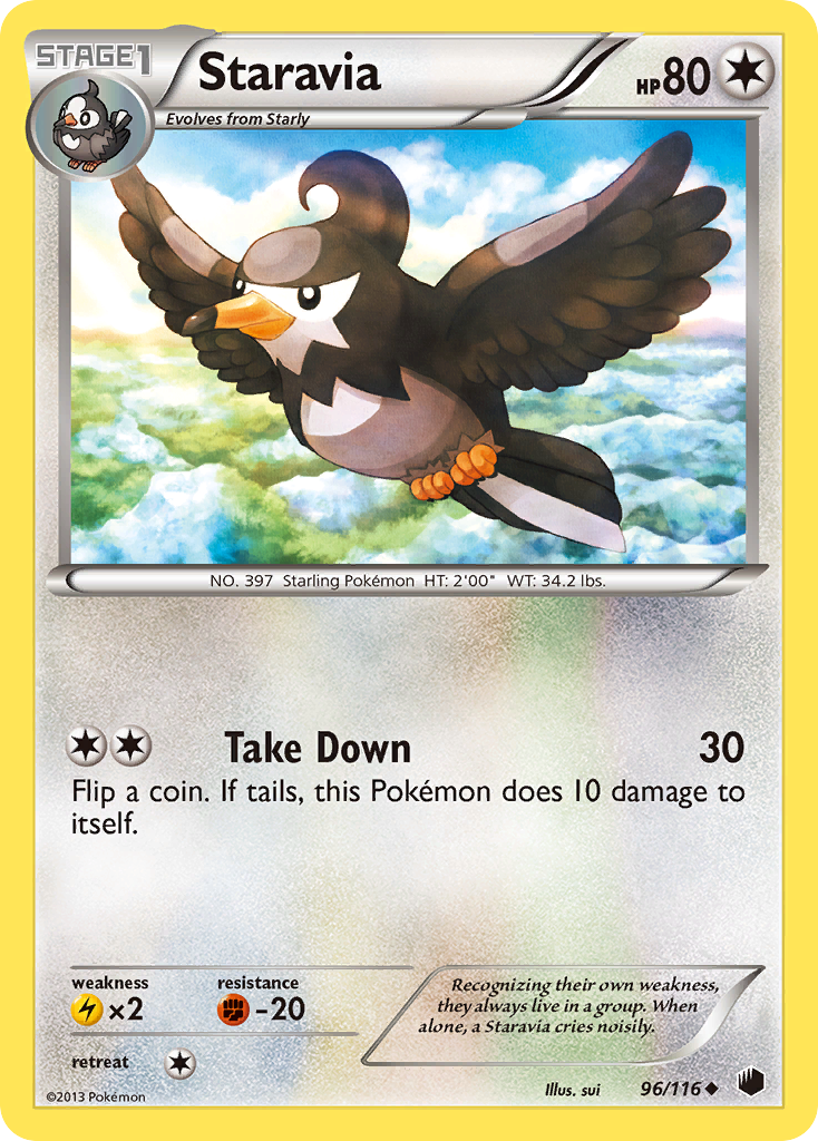 Staravia (96/116) [Black & White: Plasma Freeze] | Card Citadel