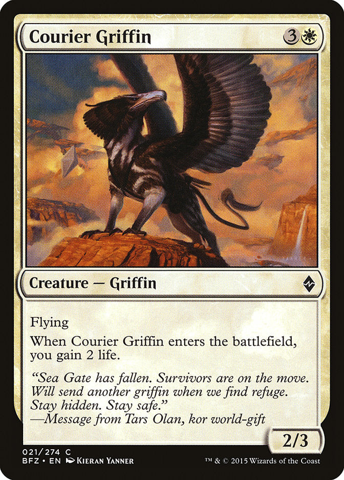 Courier Griffin [Battle for Zendikar] | Card Citadel