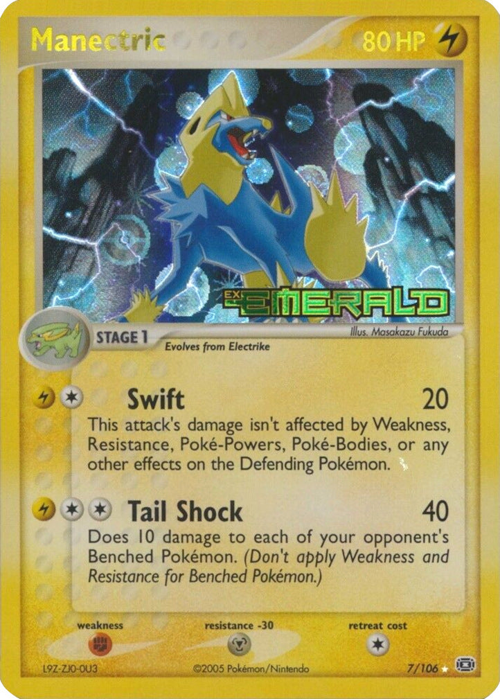 Manectric (7/106) (Stamped) [EX: Emerald] | Card Citadel