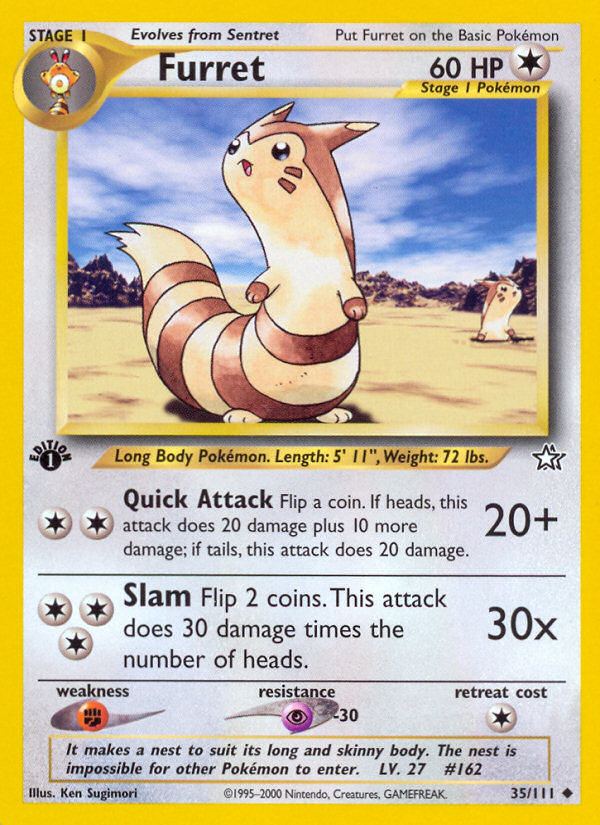 Furret (35/111) [Neo Genesis 1st Edition] | Card Citadel