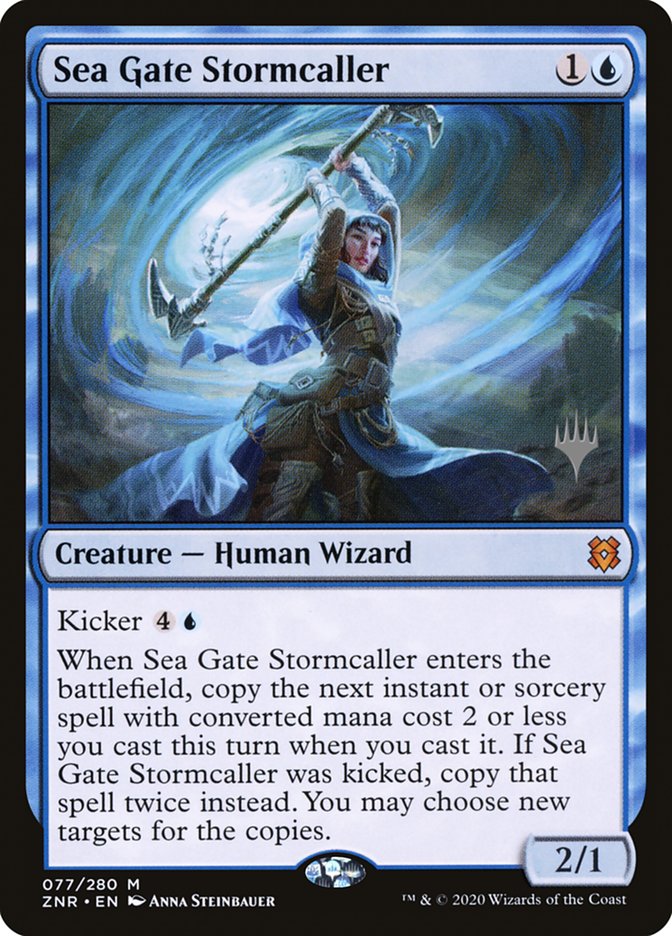 Sea Gate Stormcaller (Promo Pack) [Zendikar Rising Promos] | Card Citadel