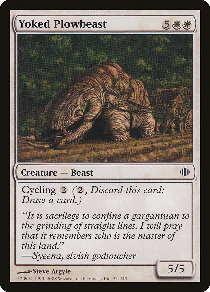 Yoked Plowbeast [Shards of Alara] | Card Citadel
