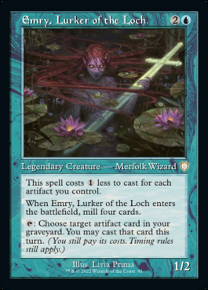 Emry, Lurker of the Loch (Retro) [The Brothers' War Commander] | Card Citadel