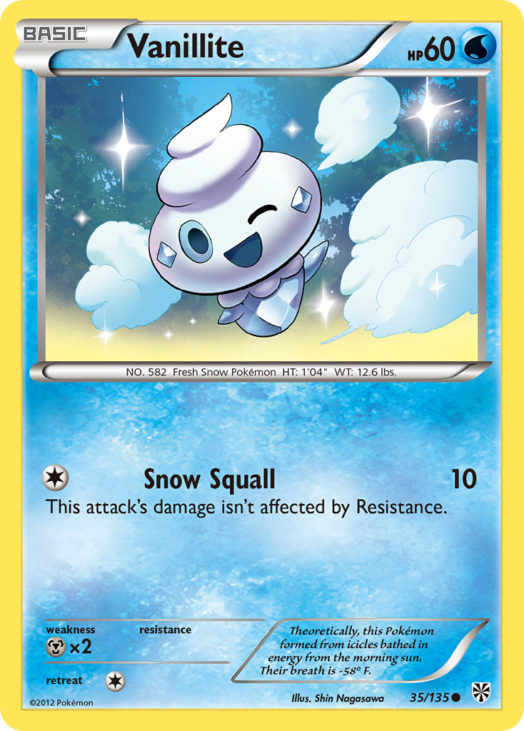 Vanillite (35/135) [Black & White: Plasma Storm] | Card Citadel