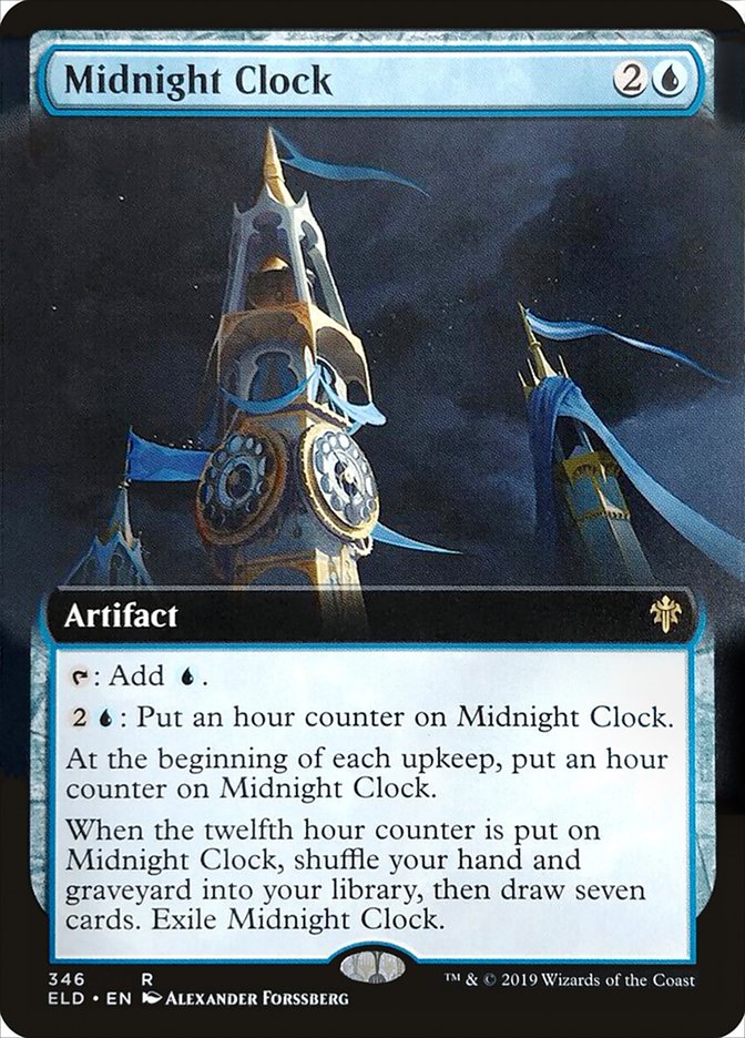 Midnight Clock (Extended Art) [Throne of Eldraine] | Card Citadel