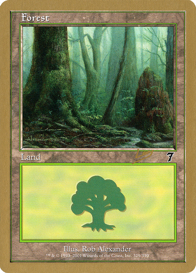 Forest (rl329) (Raphael Levy) [World Championship Decks 2002] | Card Citadel