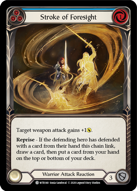 Stroke of Foresight (Blue) [U-WTR140] (Welcome to Rathe Unlimited)  Unlimited Normal | Card Citadel