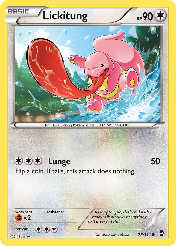 Lickitung (78/111) [XY: Furious Fists] | Card Citadel