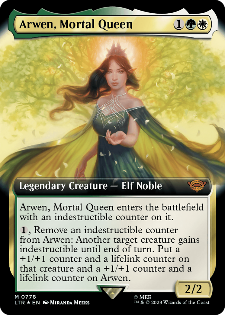 Arwen, Mortal Queen (Extended Art) (Surge Foil) [The Lord of the Rings: Tales of Middle-Earth] | Card Citadel