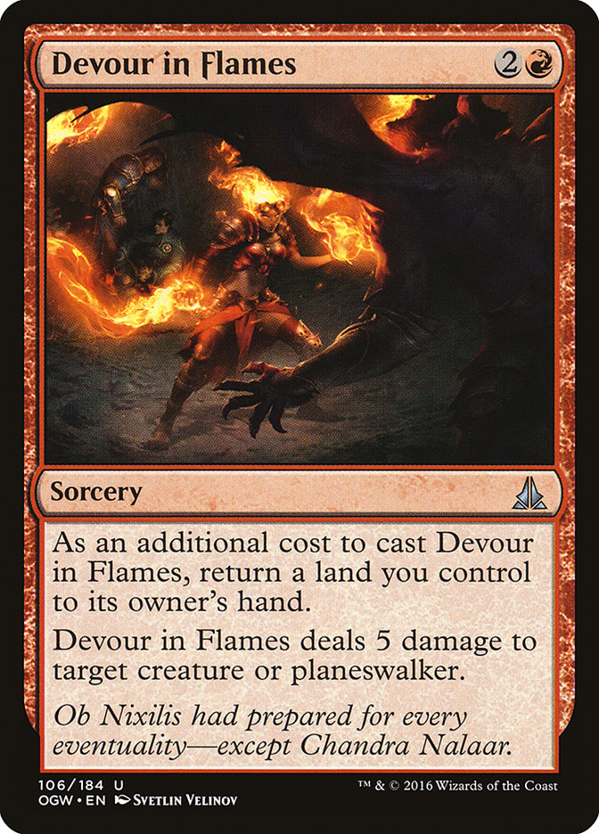 Devour in Flames [Oath of the Gatewatch] | Card Citadel