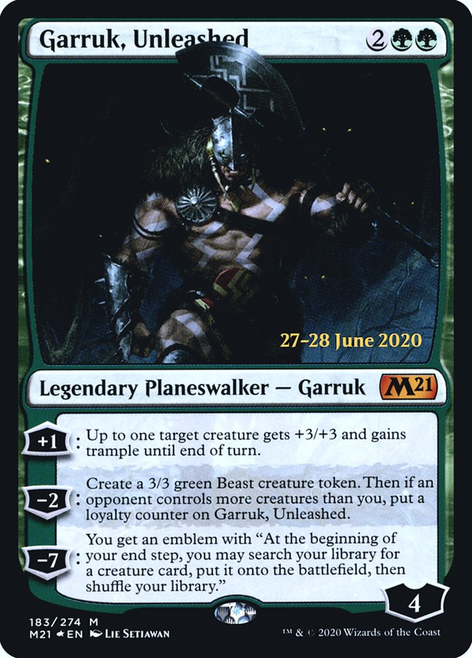 Garruk, Unleashed  [Core Set 2021 Prerelease Promos] | Card Citadel