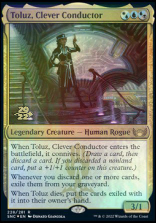 Toluz, Clever Conductor [Streets of New Capenna Prerelease Promos] | Card Citadel