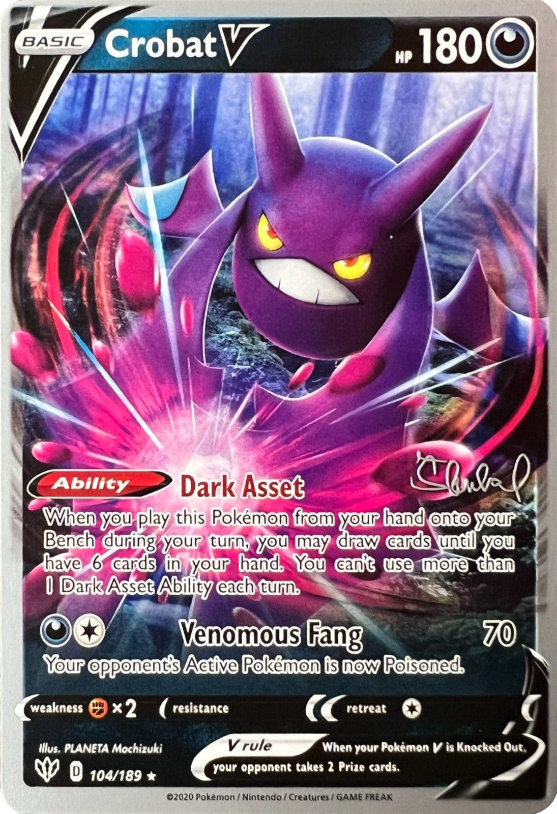 Crobat V (104/189) (ADP - Ondrej Skubal) [World Championships 2022] | Card Citadel