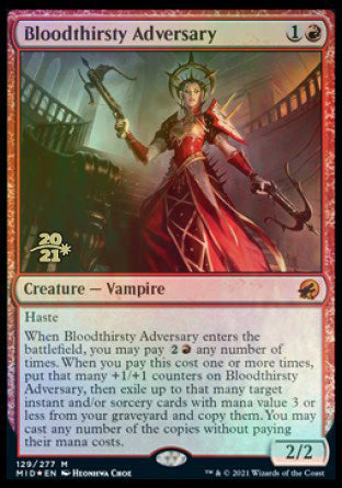 Bloodthirsty Adversary [Innistrad: Midnight Hunt Prerelease Promos] | Card Citadel