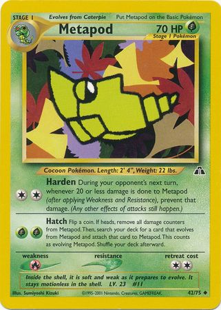 Metapod (42/75) [Neo Discovery Unlimited] | Card Citadel