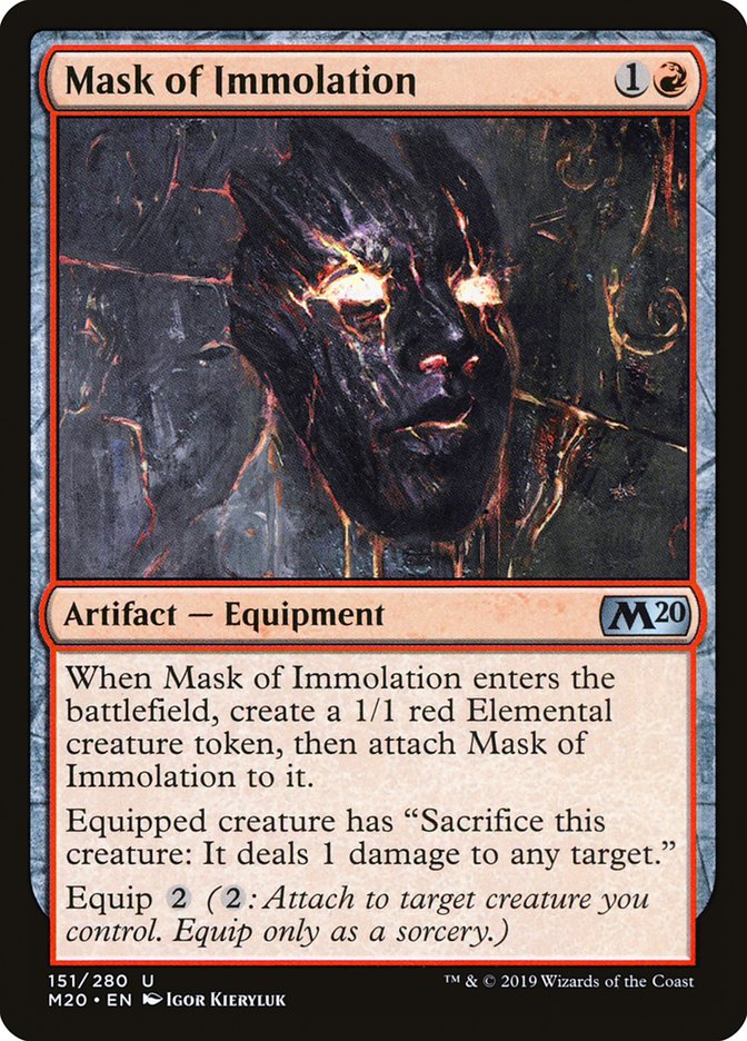 Mask of Immolation [Core Set 2020] | Card Citadel