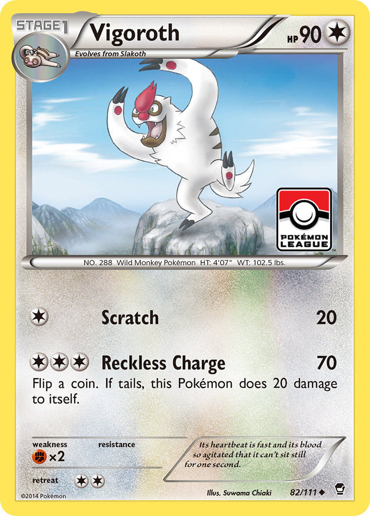 Vigoroth (82/111) [XY: Furious Fists] | Card Citadel