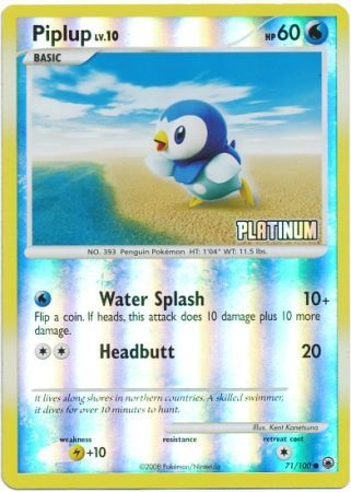 Piplup (71/100) [Burger King Promos: 2009 Collection] | Card Citadel
